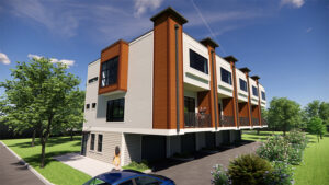 townhomes architect rendering