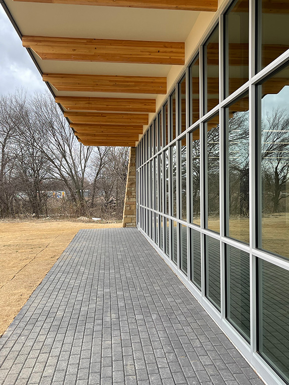 modern architecture medical building detail